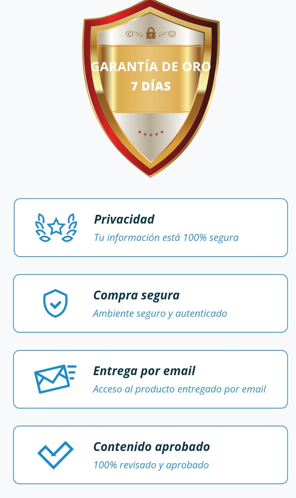 Garantía y compra segura Hotmart